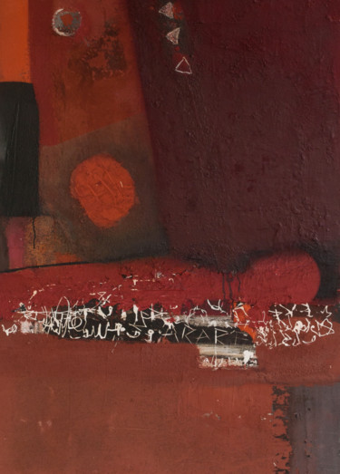 Pittura intitolato "Sur le Bitume" da Habib Hasnaoui, Opera d'arte originale, Acrilico