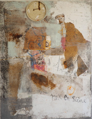 Картина под названием "Mise en Scène" - Habib Hasnaoui, Подлинное произведение искусства, Акрил