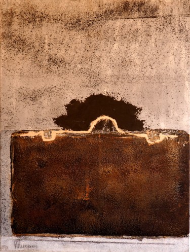 Painting titled "la valise v" by Habib Hasnaoui, Original Artwork, Acrylic