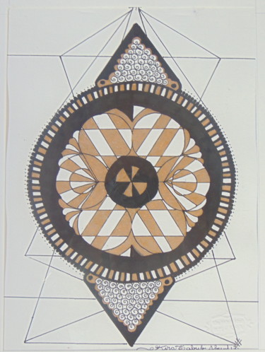 Drawing titled "Sabedoria" by Kira Habyb Abud, Original Artwork, Ink