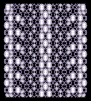 Digitale Kunst mit dem Titel "Black Pattern" von Kira Habyb Abud, Original-Kunstwerk, 2D digitale Arbeit