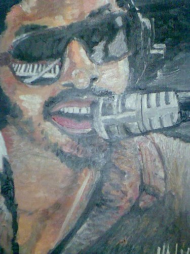 Peinture intitulée "Young Stevie Wonder" par Hack, Œuvre d'art originale