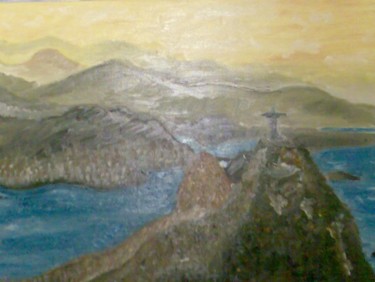 Peinture intitulée "La baie de Rio" par Hack, Œuvre d'art originale
