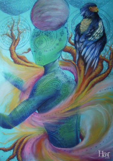 Painting titled "Illusion of Clarity" by Yann Amirault (Hadar'Crea), Original Artwork, Pastel