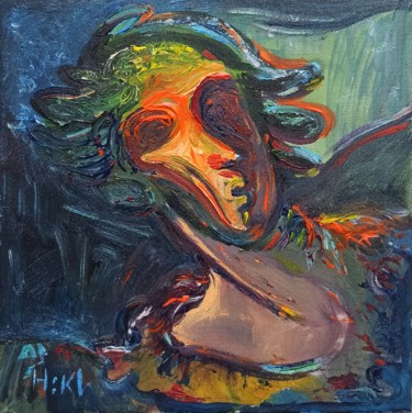 Painting titled "In a dream" by Hadi Khani, Original Artwork, Acrylic