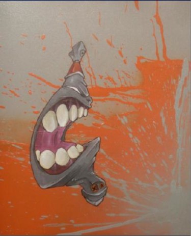 Peinture intitulée "aerosol explosif" par Hadjaz, Œuvre d'art originale, Huile