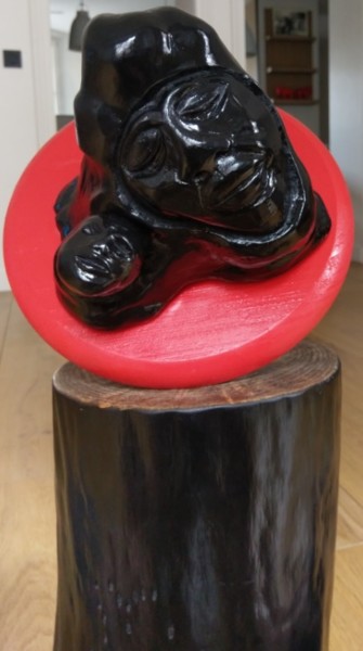 Sculpture titled "Souffrance et sérén…" by Sofiane Hadji, Original Artwork, Wood