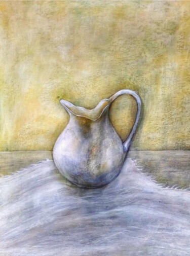 Pintura titulada "Milk jug" por Hadzi Natalija Milutinovic, Obra de arte original, Acrílico