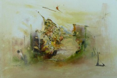 Malarstwo zatytułowany „La vallée oubliée” autorstwa Linda Haensel, Oryginalna praca