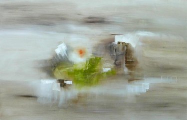 Peinture intitulée "Dans la brume" par Linda Haensel, Œuvre d'art originale