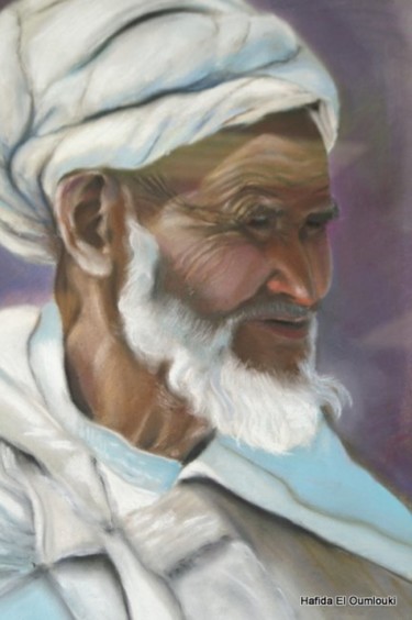 Pintura titulada "ABDULLAH" por El Oumlouki Hafida, Obra de arte original