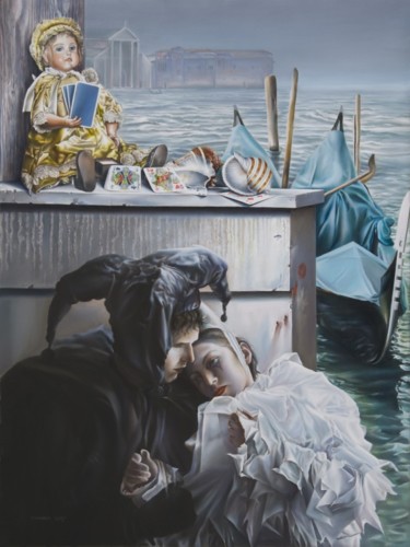 Pintura titulada "Romance" por Victor Hagea, Obra de arte original, Oleo