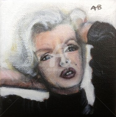 Painting titled "Presque Norma Jean" by Hahembai, Original Artwork, Acrylic