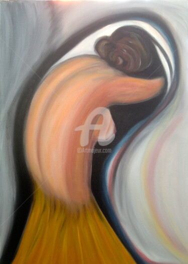 Peinture intitulée "Femme qui..." par Hahembai, Œuvre d'art originale