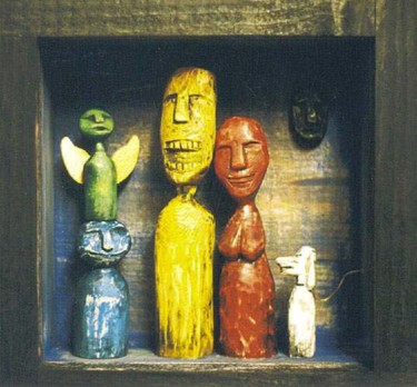 Sculpture titled "family performance" by Haje Holmström, Original Artwork