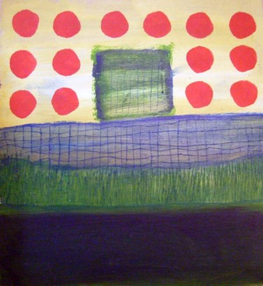 Painting titled "red dots" by Haje Holmström, Original Artwork
