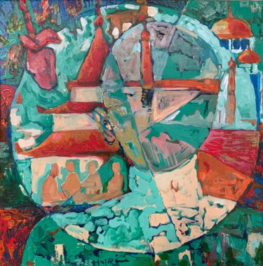 Картина под названием "Archetype" - Hajrian Syah, Подлинное произведение искусства, Акрил Установлен на Деревянная рама для…
