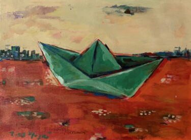 Pittura intitolato "Floating" da Hajrian Syah, Opera d'arte originale, Acrilico