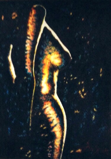 Рисунок под названием "Woman-10" - Hakan Art, Подлинное произведение искусства, Карандаш