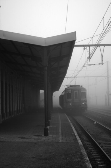 Fotografia zatytułowany „Gare” autorstwa Hakan Portakal, Oryginalna praca, Fotografia cyfrowa