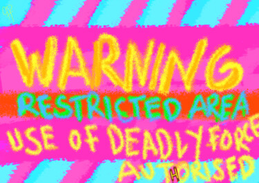 "Warning" başlıklı Dijital Sanat Hakan Portakal tarafından, Orijinal sanat, Dijital Resim