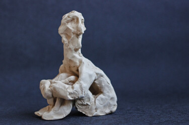 Sculpture intitulée "Quoi ?" par Hakan Portakal, Œuvre d'art originale, Argile
