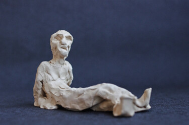 Sculpture titled "Ben ouais" by Hakan Portakal, Original Artwork, Clay