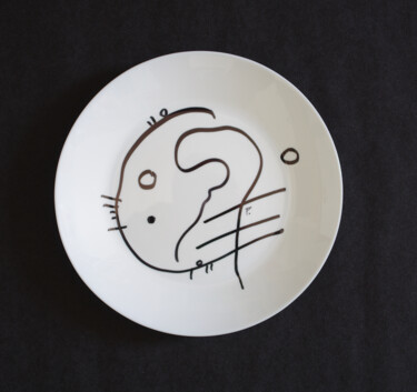 Design intitulée "ASSIETTE DÉCORÉE N°…" par Hakan Portakal, Œuvre d'art originale, Art de la table