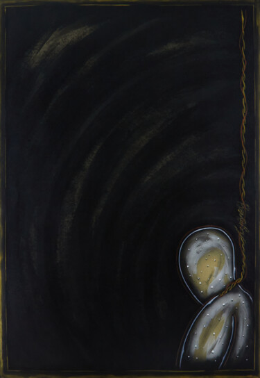Peinture intitulée "KA1910070034-8 (Bla…" par Hakan Yöney, Œuvre d'art originale, Acrylique