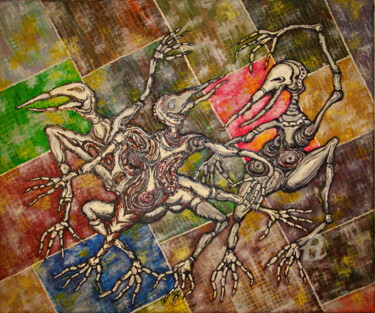 Картина под названием "Untitled" - Hakaro, Подлинное произведение искусства, Масло