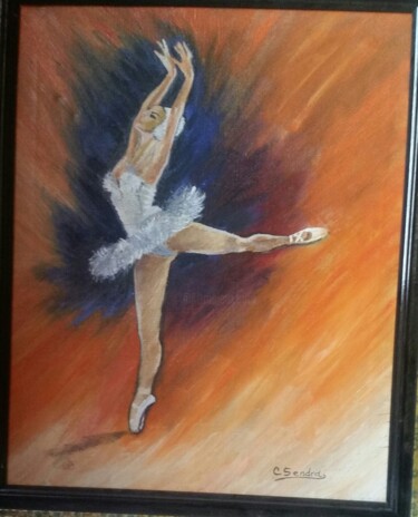 Malerei mit dem Titel "danseuse de ballet" von Hakim, Original-Kunstwerk, Öl