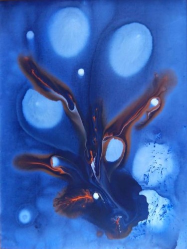 Painting titled "Evolution" by Hakim Laari, Original Artwork, Acrylic