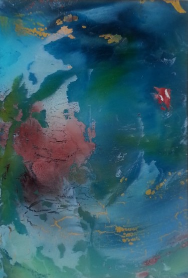 Peinture intitulée "Ô petit poisson" par Hakim Laari, Œuvre d'art originale, Autre