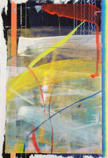 Malarstwo zatytułowany „Abstract-Exosphere” autorstwa Hal Howard, Oryginalna praca, Akryl