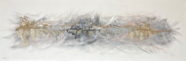 Картина под названием "Abstract Island" - Hala El Naggar, Подлинное произведение искусства, Акрил Установлен на Деревянная р…