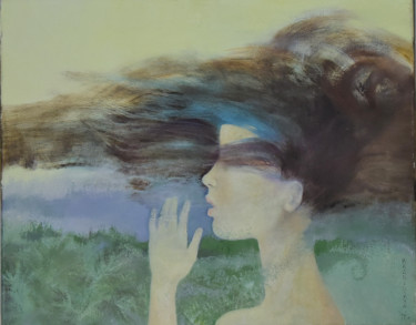 Peinture intitulée "wind" par Olga Kadnikova, Œuvre d'art originale, Huile