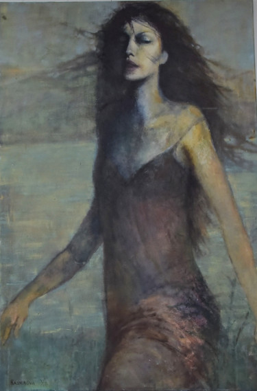 Painting titled "no name" by Olga Kadnikova, Original Artwork, Oil