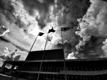 Fotografia intitulada "CÉU EM PALÁCIOS" por Halder, Obras de arte originais, Fotografia digital Montado em Painel de madeira