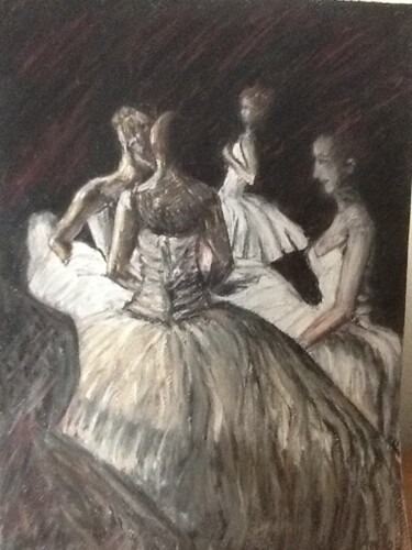 Рисунок под названием "Womens" - Hale Bilek, Подлинное произведение искусства, Пастель