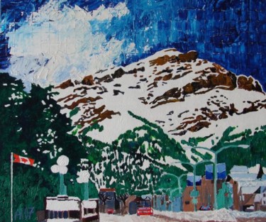 Painting titled "Banff #2" by Adam Halicki, Original Artwork, Oil