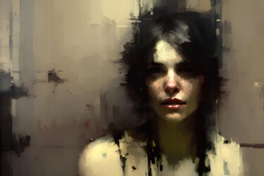 Arte digital titulada "Portrait of Silent…" por Halil Koç, Obra de arte original, Trabajo Digital 2D