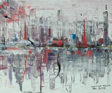 Painting titled "Dubai" by Halim Guerrab, Original Artwork, Acrylic