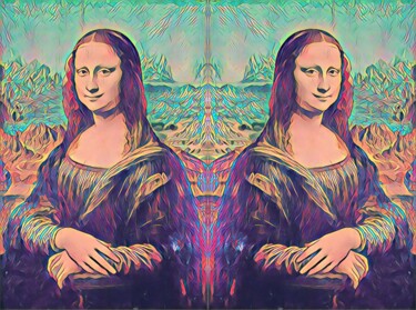 Digital Arts με τίτλο "Monalisa Swords" από Halllter Rossyla Neatt, Αυθεντικά έργα τέχνης, 2D ψηφιακή εργασία