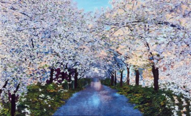 Pintura intitulada "Spring Palette" por Kenneth Halvorsen, Obras de arte originais, Óleo