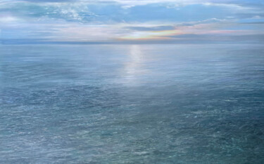 Malerei mit dem Titel "Tranquil Tide" von Kenneth Halvorsen, Original-Kunstwerk, Öl Auf Keilrahmen aus Holz montiert