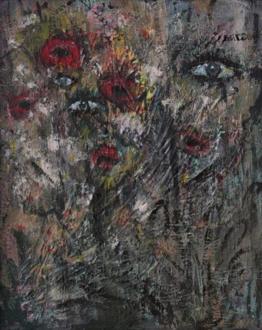 Картина под названием "«Поцілуй мене в мак…" - Галина Долинна, Подлинное произведение искусства, Акрил