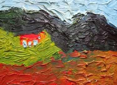Malerei mit dem Titel "Pyrenäen" von Dieter Hamm, Original-Kunstwerk
