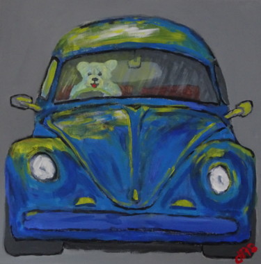 Painting titled "VW" by Dieter Hamm, Original Artwork