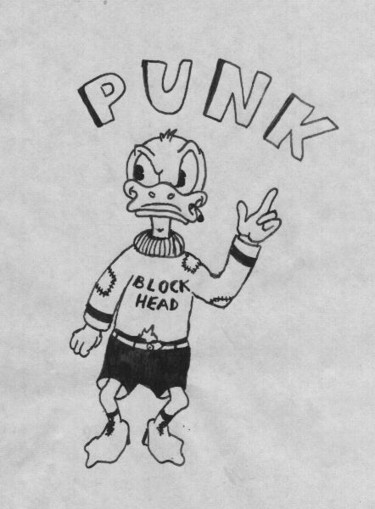 Dessin intitulée "Punk!" par Dieter Hamm, Œuvre d'art originale