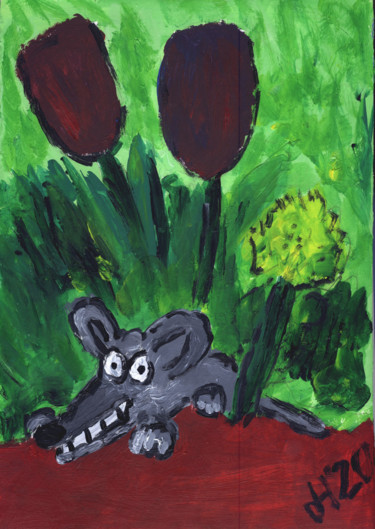 Pintura titulada "Tulpen" por Dieter Hamm, Obra de arte original, Acrílico